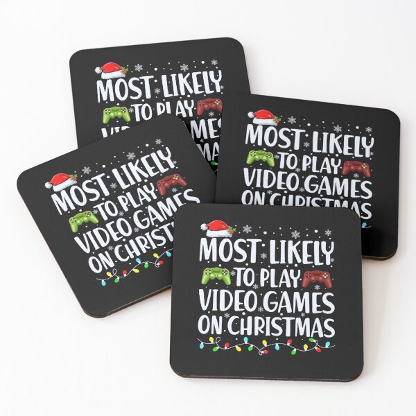 Item preview, Most Likely To Play Video Games On Christmas Xmas designed and sold by Yasmine-Artist.