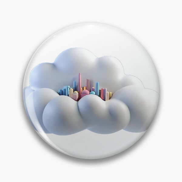 Item preview, CLOUDY BUILDINGS designed and sold by arch-and-magic.