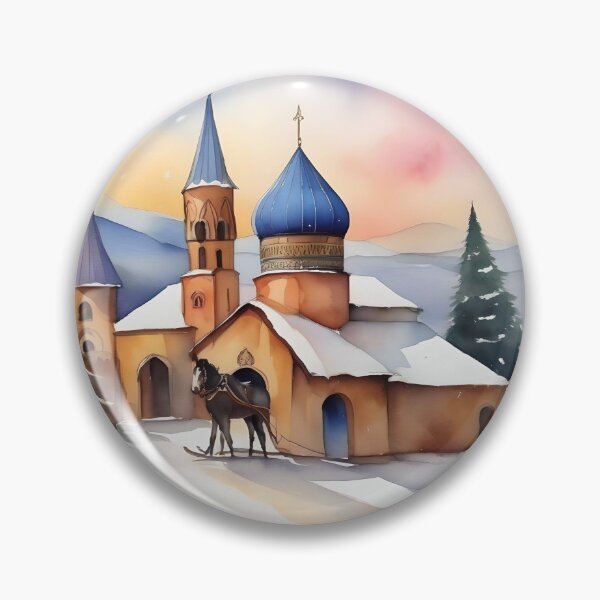 Item preview, Armenian Christmas B - January 6 - Watercolor & Pen designed and sold by Oldetimemercan.