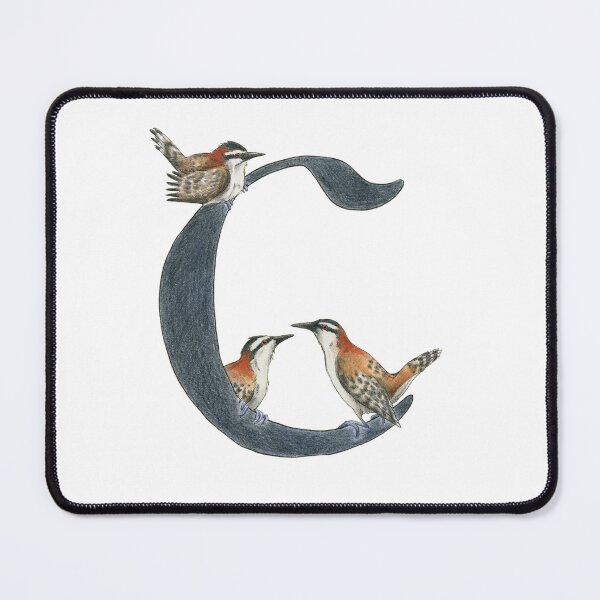 Item preview, Avian Alphabet C - Rufous-naped wren designed and sold by hnewmanart.