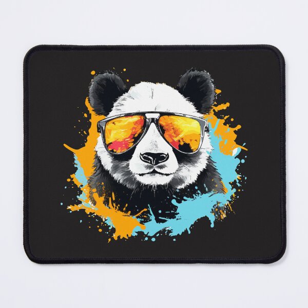 Item preview, Panda with colorful sunglasses designed and sold by Andrea-Design.