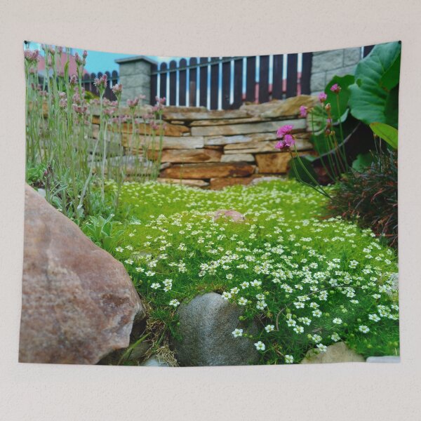 Item preview, Garden with white flowers designed and sold by ViaNature.