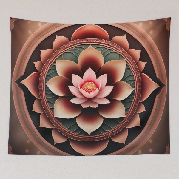 Item preview, Flower Lotus Mandala Art designed and sold by SpiritualManda.