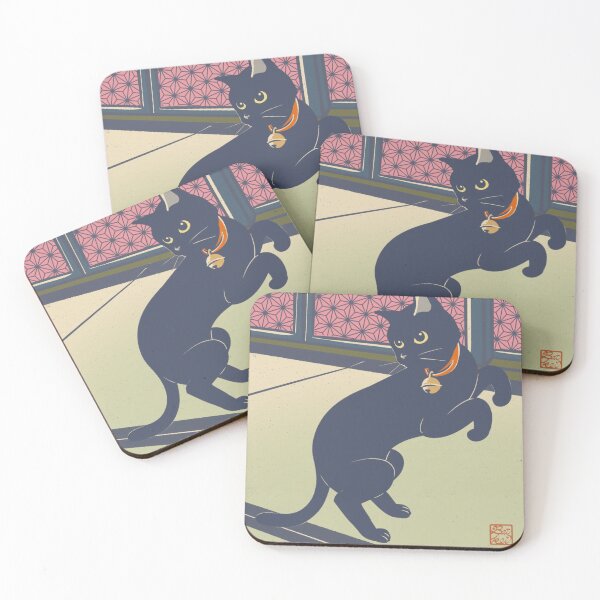 Item preview, Black Cat In The Japanese Room designed and sold by BATKEI ART.