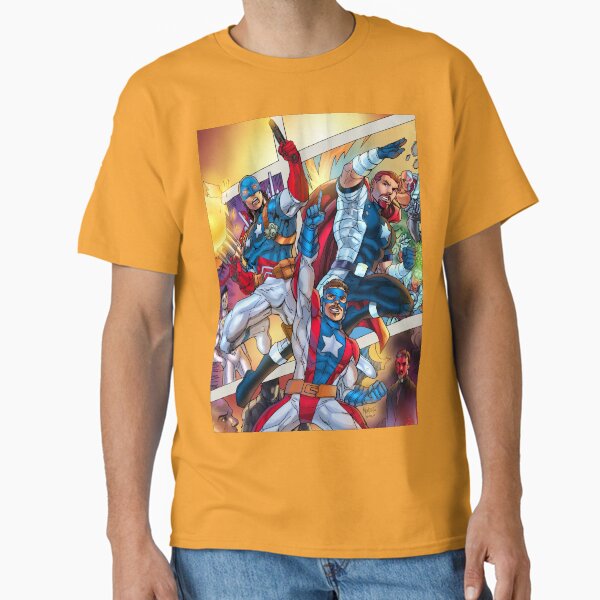 American Eagle³, Sgt. Flag™ and Champion of Liberty² art by Gilbert Monsanto Classic T-Shirt