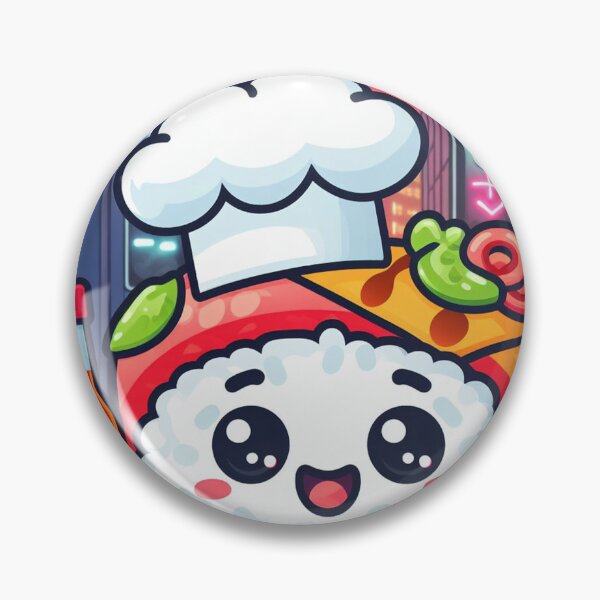 Item preview, Cute little sushi roll chef in japan with its hotsauce designed and sold by SaraDatCool.