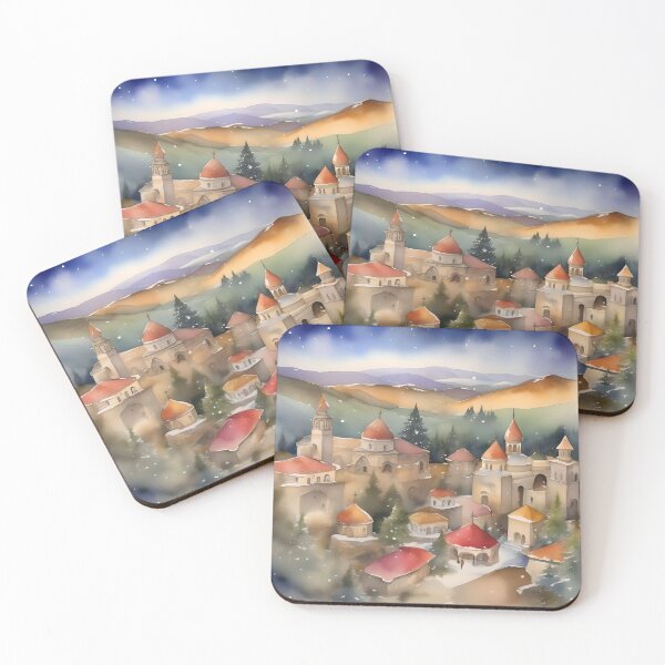 Item preview, Armenian Christmas E - January 6 - Watercolor & Pen designed and sold by Oldetimemercan.