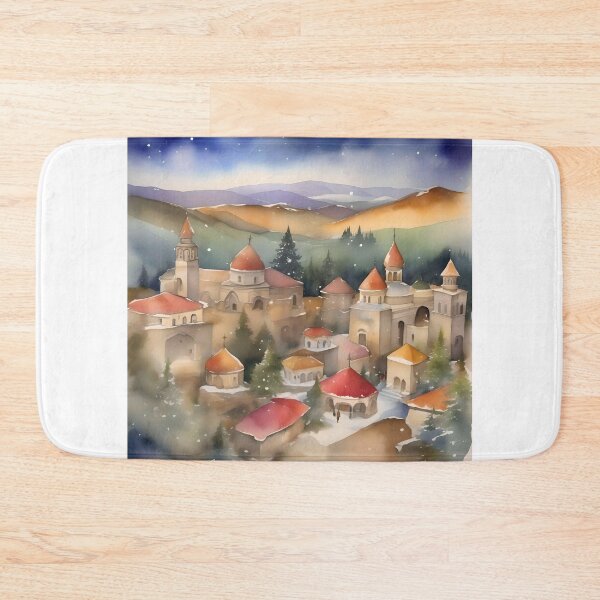 Item preview, Armenian Christmas E - January 6 - Watercolor & Pen designed and sold by Oldetimemercan.