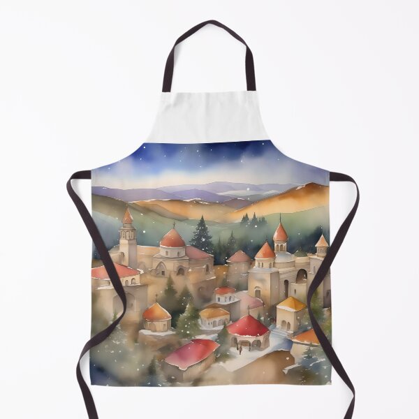 Item preview, Armenian Christmas E - January 6 - Watercolor & Pen designed and sold by Oldetimemercan.