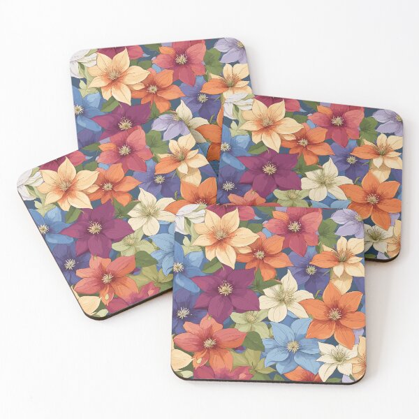 Item preview, Clematis Flower Pattern designed and sold by WildlifeInc.