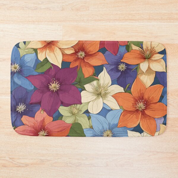 Item preview, Clematis Flower Pattern designed and sold by WildlifeInc.