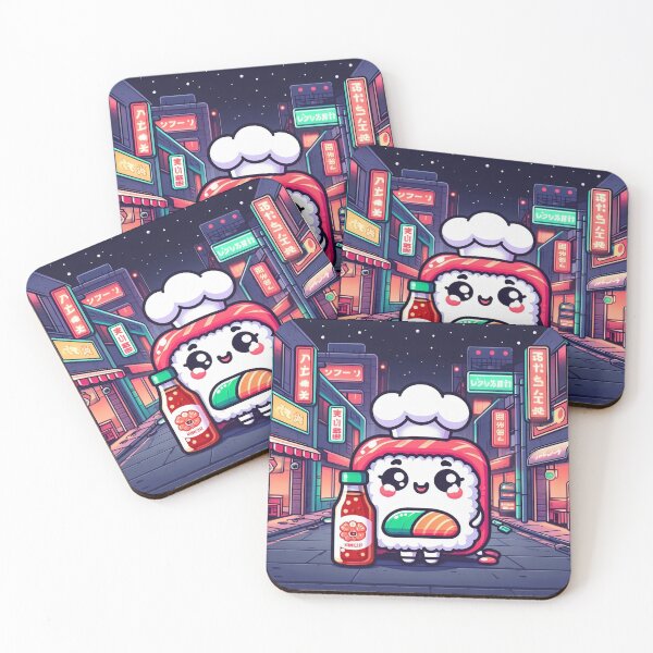 Item preview, Tokyo kawaii sushi roll with hotsauce  designed and sold by SaraDatCool.
