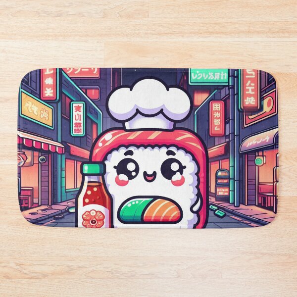 Item preview, Tokyo kawaii sushi roll with hotsauce  designed and sold by SaraDatCool.