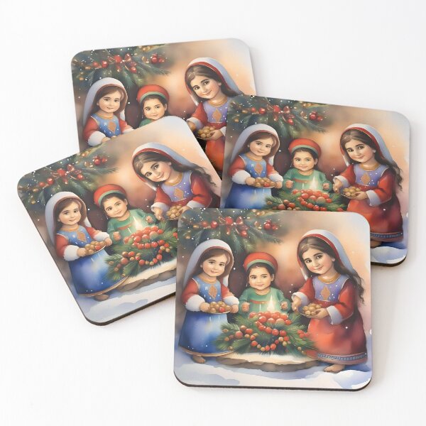 Item preview, Armenian Christmas F - January 6 - Watercolor & Pen designed and sold by Oldetimemercan.