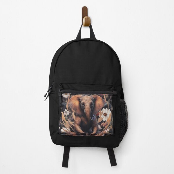 Item preview, Elephant running in the flower field designed and sold by MyartStudioTB.
