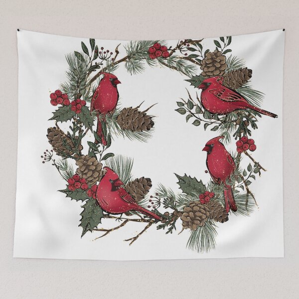 Item preview, Cardinal Bird Lover Gift Northern Cardinal Christmas Bird designed and sold by BronikowskiART.