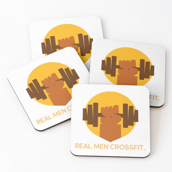Item preview, Real Men CrossFit. designed and sold by xylografix.