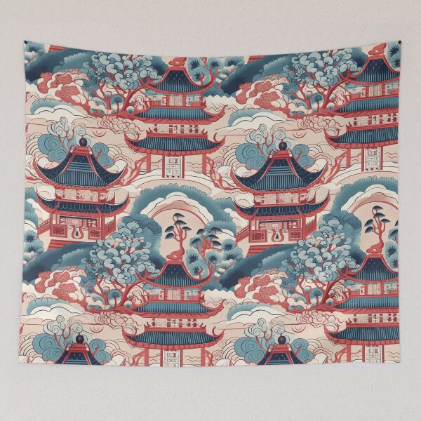 Item preview, Penjing Temples Digital Pattern designed and sold by zolarche.