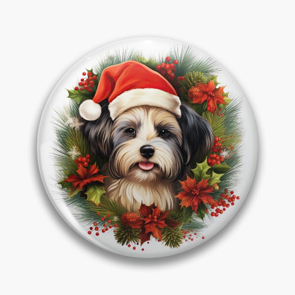 Item preview, Lhasa Apso Christmas designed and sold by Arthoughts.