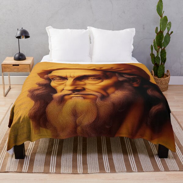 Item preview, Portrait Of An Old Sage Inspired By Leonardo da Vinci designed and sold by LanaGustavsson.