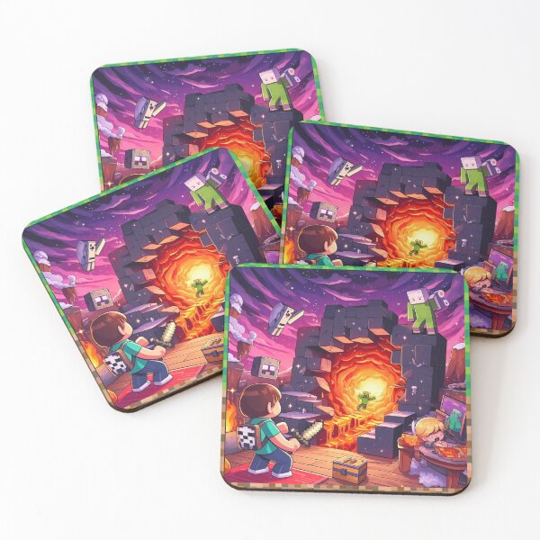 Item preview, Child entering the Nether portal designed and sold by BitWorks.