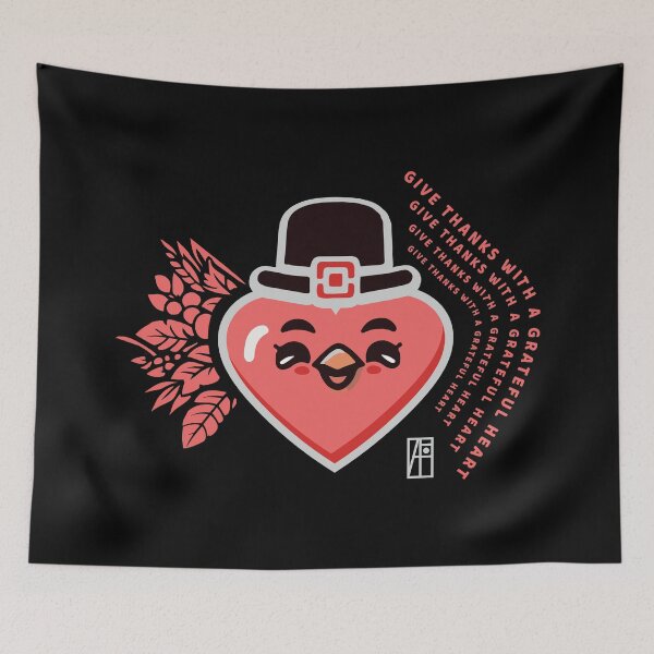 Item preview,  Give thanks with a grateful heart - Happy Thanksgiving designed and sold by ArtProjectShop.