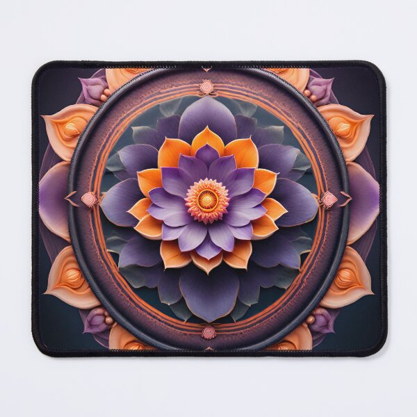 Item preview, Mandala Purple Lotus Pond Art designed and sold by SpiritualManda.