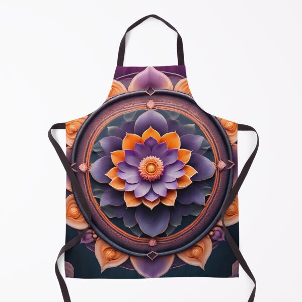 Item preview, Mandala Purple Lotus Pond Art designed and sold by SpiritualManda.