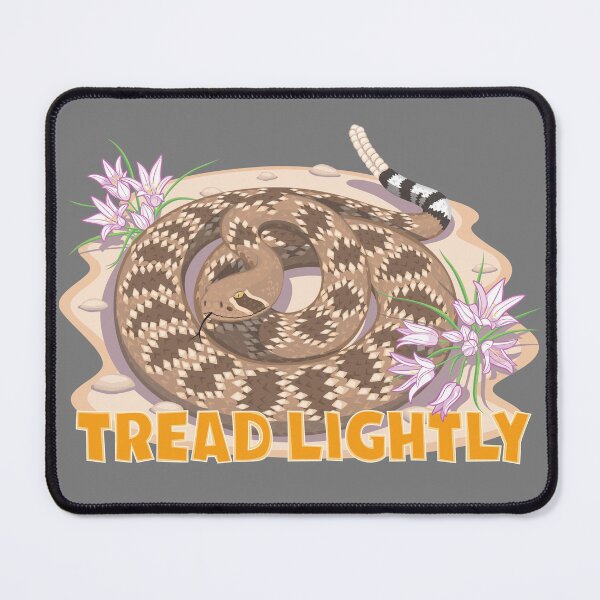 Item preview, Rattlesnake - Tread Lightly with Flowers designed and sold by sig.