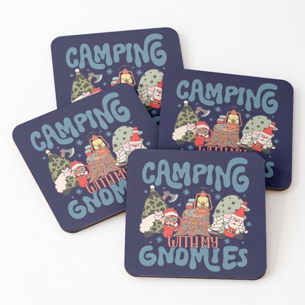 Item preview, Camping with my Gnomies Funny Groovy Retro Christmas designed and sold by mariejosee22.