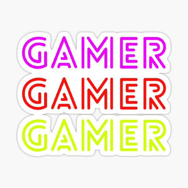 Item preview, Gamer, Gamer, Gamer Sticker designed and sold by Trialloja.