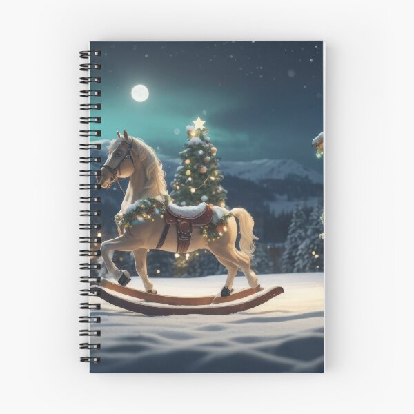 Item preview, Rocking horse in the winter background, toy designed and sold by Damian Sobczyk.