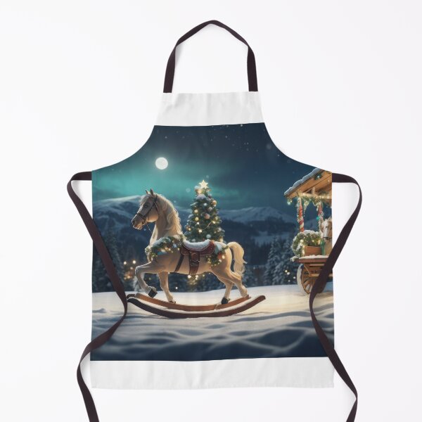 Item preview, Rocking horse in the winter background, toy designed and sold by Damian Sobczyk.