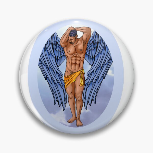 Item preview, SFW Dusky skinned floating seraphim  designed and sold by IDoDoodlesToo.