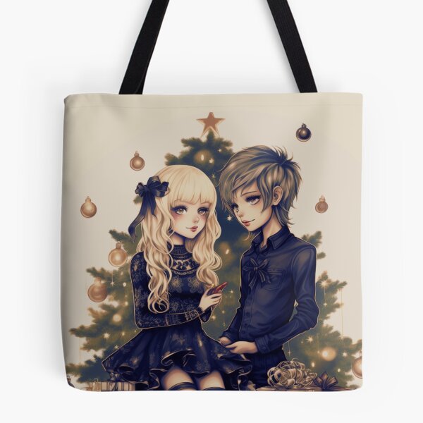 Item preview, Goth couple during Christmas designed and sold by Printboom.