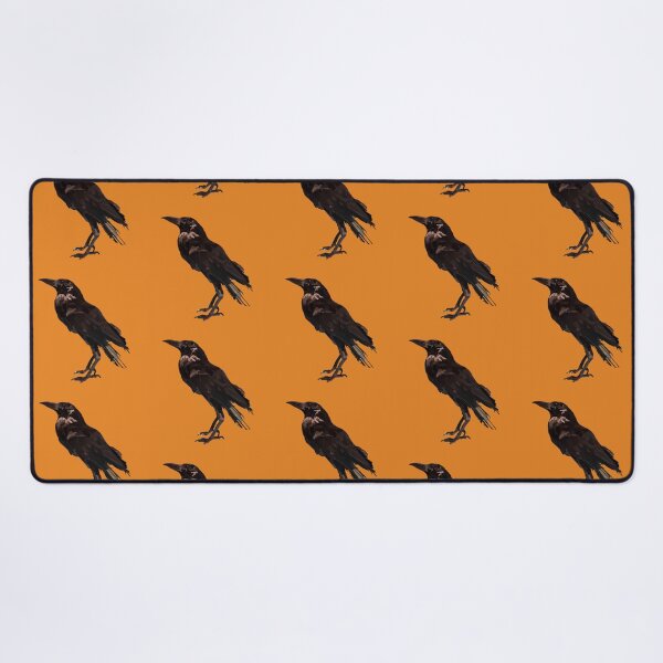 Item preview, A is for American Crow,American Crow Artwork – Intelligent Bird Illustration and Urban Wildlife Design designed and sold by PrettylittlepastelUk.