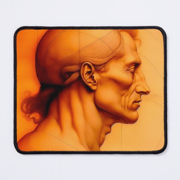 Item preview, Portrait Of A Mature Man In Profile In The Style Of Leonardo designed and sold by LanaGustavsson.