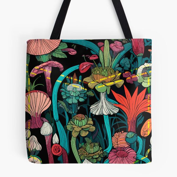 Item preview, Blooming in the Darkness - Floral Pocket designed and sold by blackink-design.