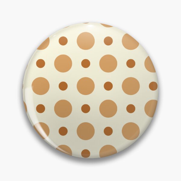 Item preview, Beige Tan Circle Polka Dots Spot Round Sprinkles Bubble Retro Groovy Funky 70s Vintage Pattern designed and sold by PenguinForests.