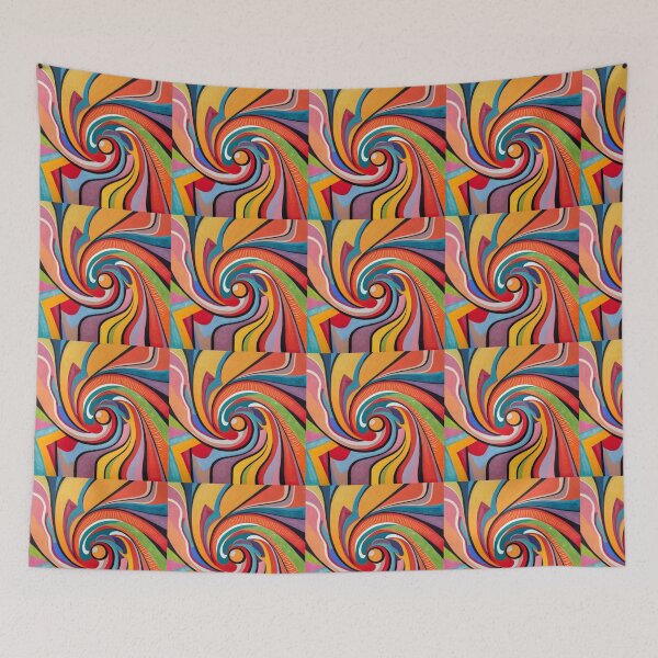 Item preview, Spiral Colorful Abstract Art  designed and sold by FashionIam.