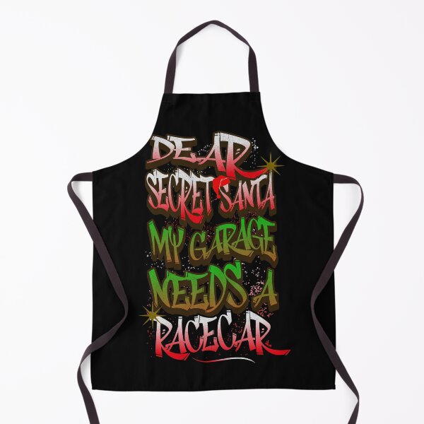 Item preview, Dear Secret Santa My Garage Needs A Racecar Funny Christmas Car Racing Xmas Holiday  designed and sold by CarantinedChaos.