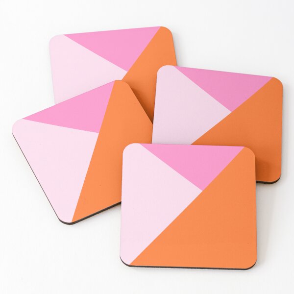 Item preview, Pink and Orange Colour Block designed and sold by OneThreeSix.