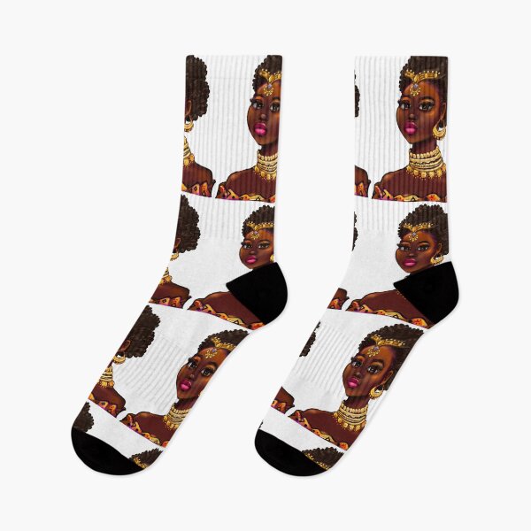 Item preview, Melanin afro queen - black natural hair woman African American woman as empress designed and sold by Artonmytee.