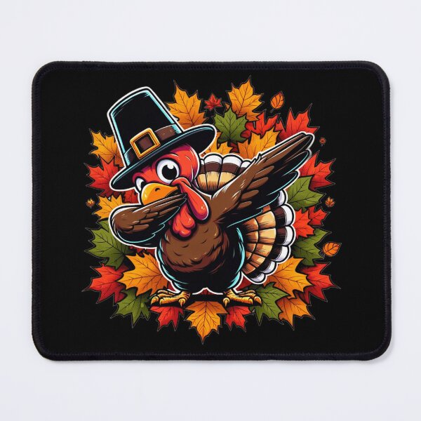 Item preview, Autumn Dabbing Pilgrim Turkey, Thanksgiving designed and sold by Hibiskusmond.