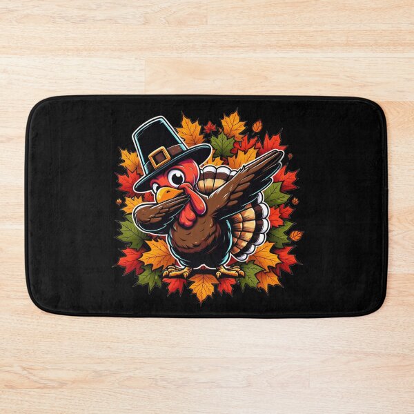 Item preview, Autumn Dabbing Pilgrim Turkey, Thanksgiving designed and sold by Hibiskusmond.