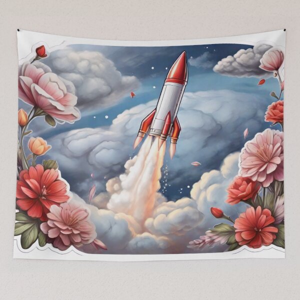 Item preview, Skyward Odyssey: Embark on a Rocket Coloring Adventure (147) designed and sold by WASjourney.