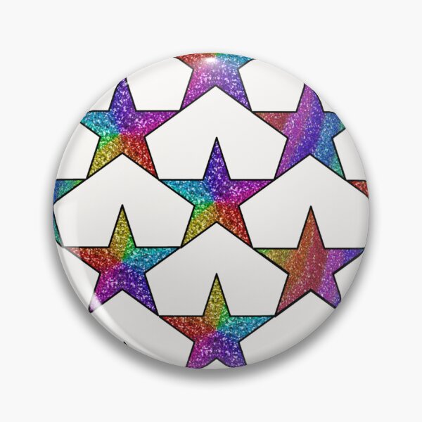 Item preview, Glitter Star Print in White designed and sold by FunkyAdicom.
