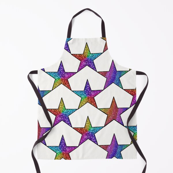 Item preview, Glitter Star Print in White designed and sold by FunkyAdicom.