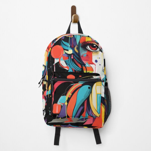Item preview, graphic woman colorful portrait designed and sold by TraceDessiner.