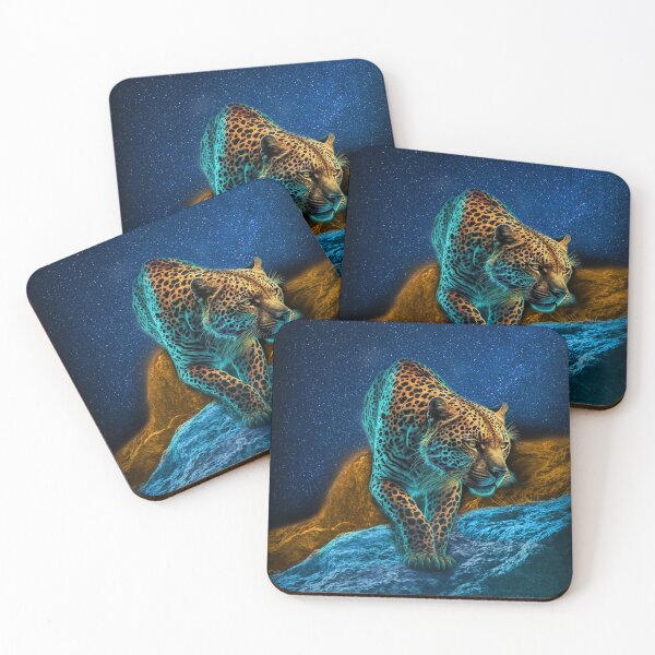 Item preview, LEOPARD ON THE ROCKS  designed and sold by johnnyssandart.